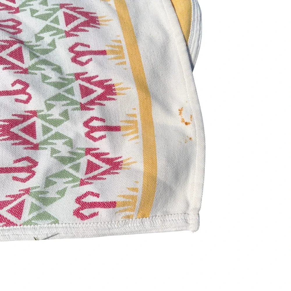 L.L. Bean Blanket Queen Multicolor Fair Southwestern Cotton Woven Portugal